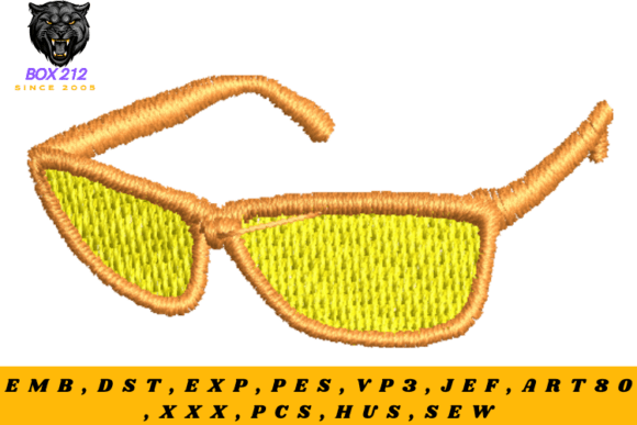 Download The Glasses – Digital Embroidery Design - Digital embroidery Collection