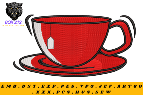 Download Teacup Digital Embroidery Design - Digital embroidery Collection