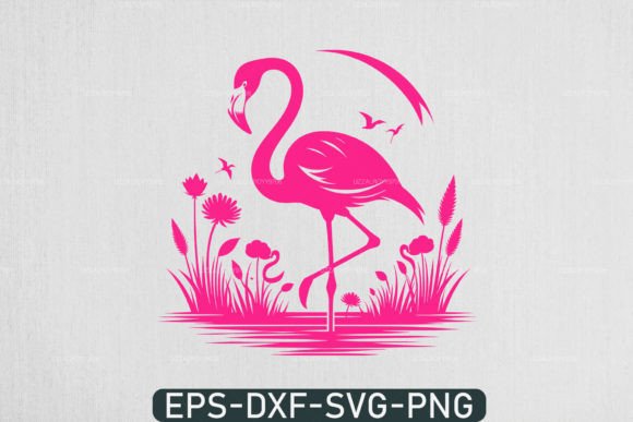 Download Pink Flamingo Svg, Cute Summer Svg - Premium Bundle